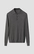 ETON Sweaters Dark Grey / S Fine Knit Polo Sweater