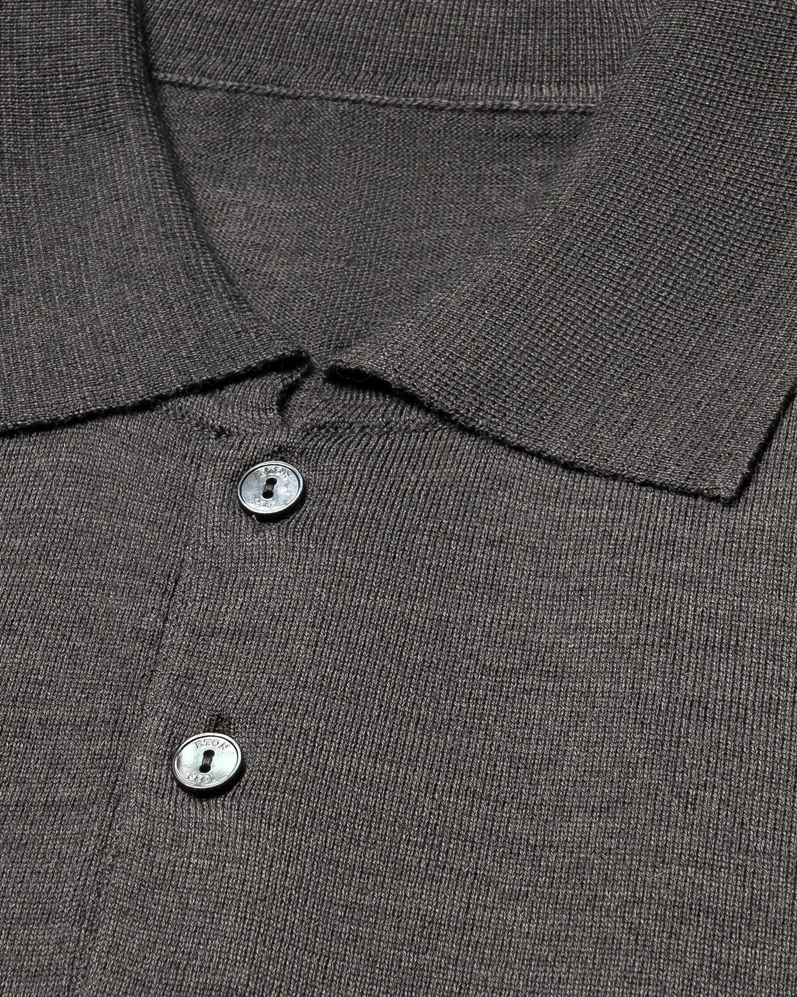 ETON Sweaters Fine Knit Polo Sweater