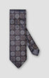 ETON Ties 27 Dark Blue Medallion Woven Silk Tie