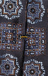 ETON Ties 27 Dark Blue Medallion Woven Silk Tie