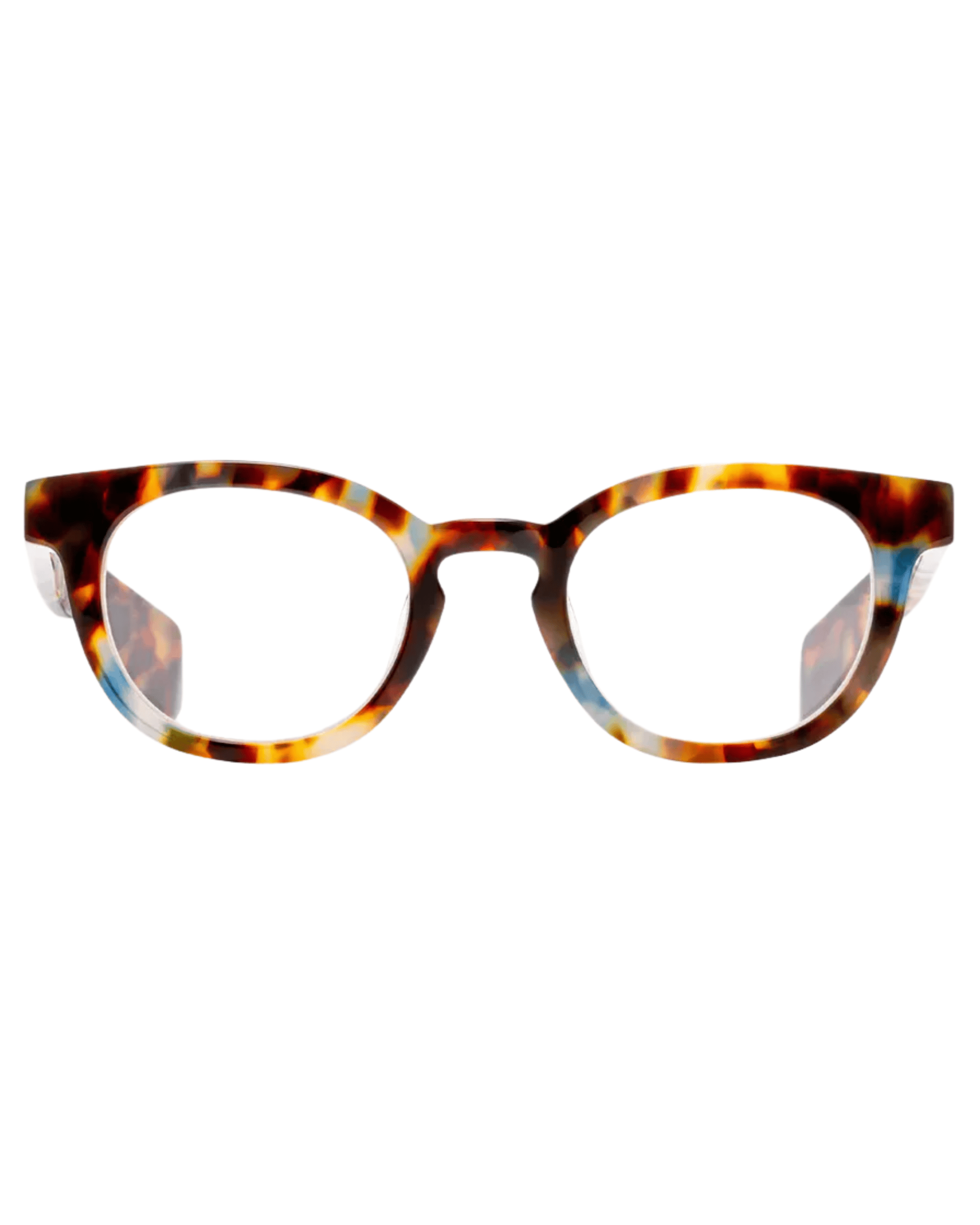 Eye Bobs Readers Total Wit in Powder Blue and Coffee Tortoise (1.50)