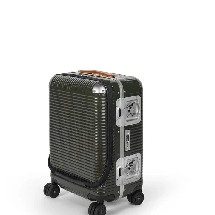 F.P.M. Luggage Bank Light Spinner 53 Front Pocket in Moss Green