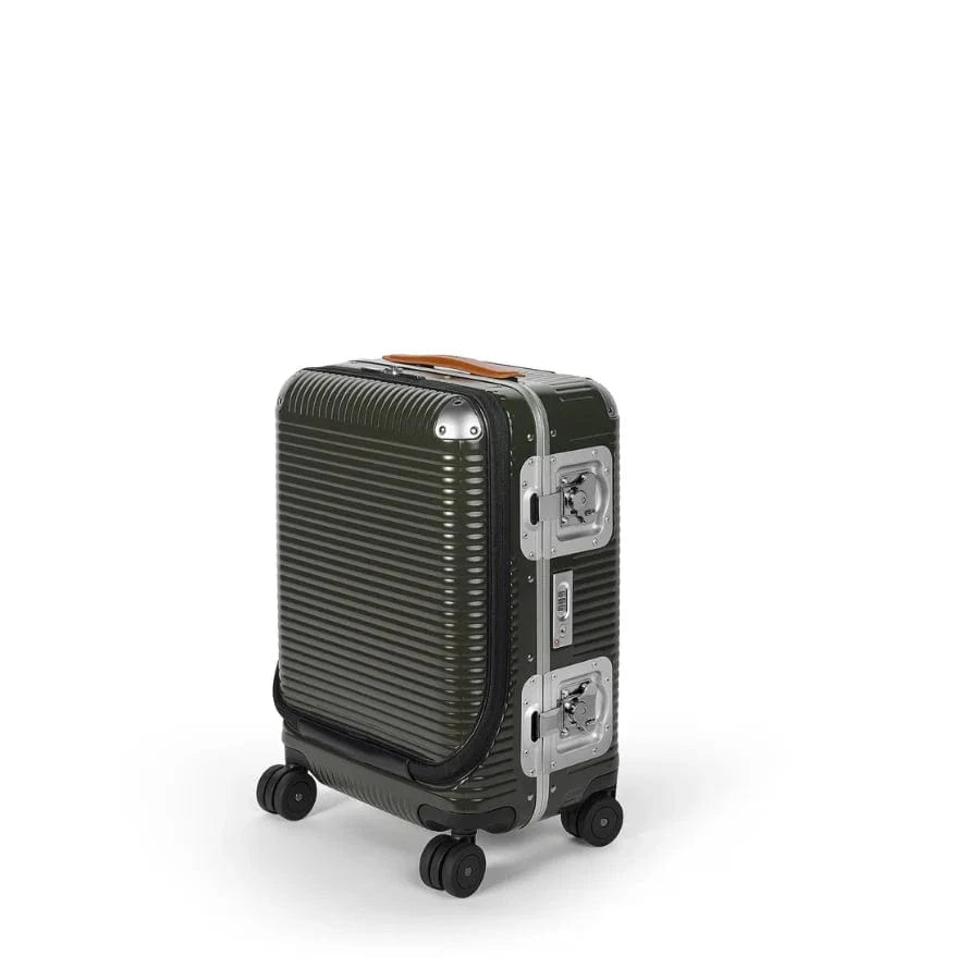 F.P.M. Luggage Bank Light Spinner 53 Front Pocket in Moss Green