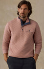 Faherty 1/4 Zip Epic Quilted Fleece Pullover