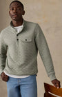 Faherty 1/4 Zip Epic Quilted Fleece Pullover