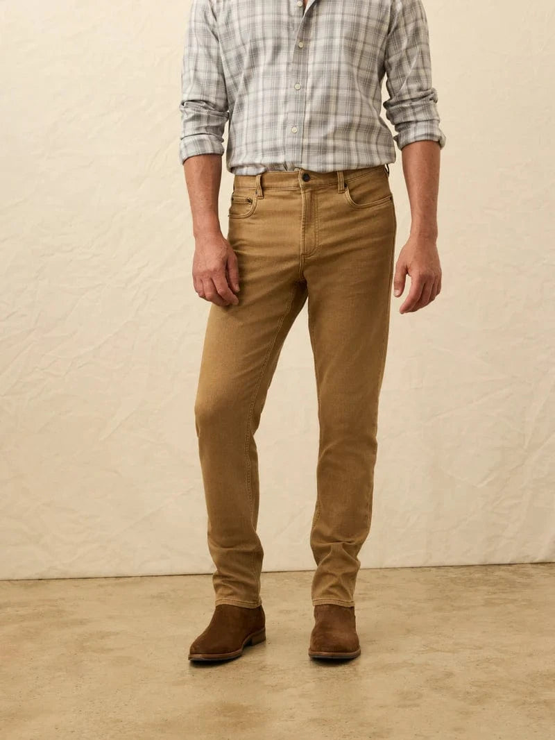 Faherty 5-Pockets Elk Brown / 30X30 Stretch Terry 5-Pocket Pant