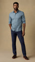 Faherty 5-Pockets Movement™ Linen 5-Pocket Pant in Deep Sea Navy