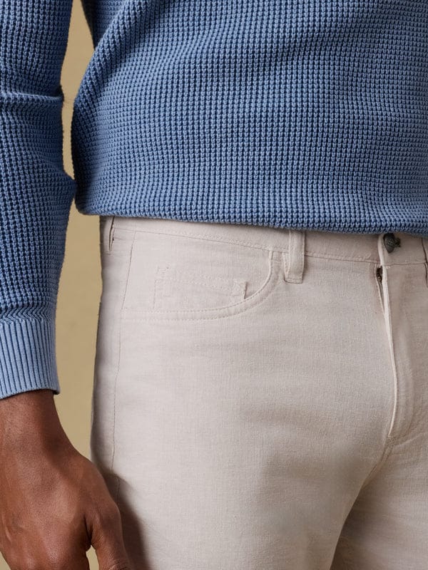 Faherty 5-Pockets Movement™ Linen 5-Pocket Pant in Dorset Sand