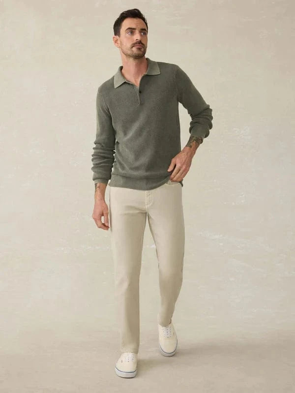 Faherty 5-Pockets STONE / 29X30 Stretch Terry 5-Pocket Pant