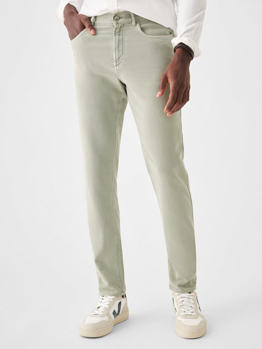 Faherty 5-Pockets Stretch Terry 5-Pocket - Faded Olive