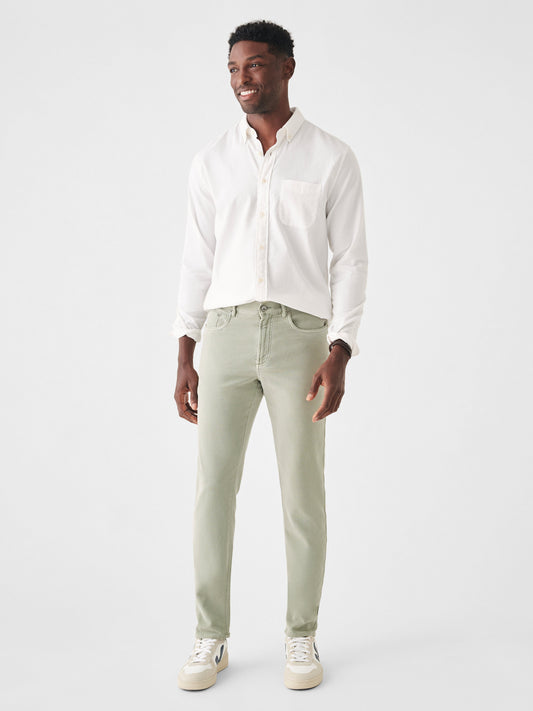 Faherty 5-Pockets Stretch Terry 5-Pocket - Faded Olive