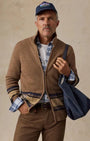 Faherty Blanket Stripe Zip Sweater dbz