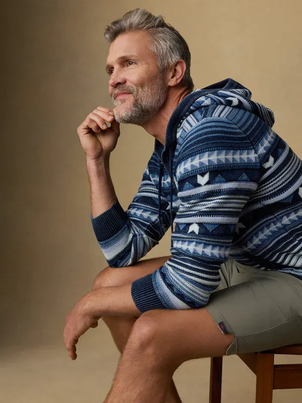 Faherty Crew Necks & Hoodies Indigo Hoodie