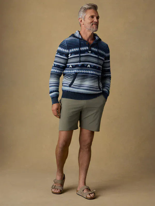 Faherty Crew Necks & Hoodies Indigo Hoodie in Indigo Rising Sky