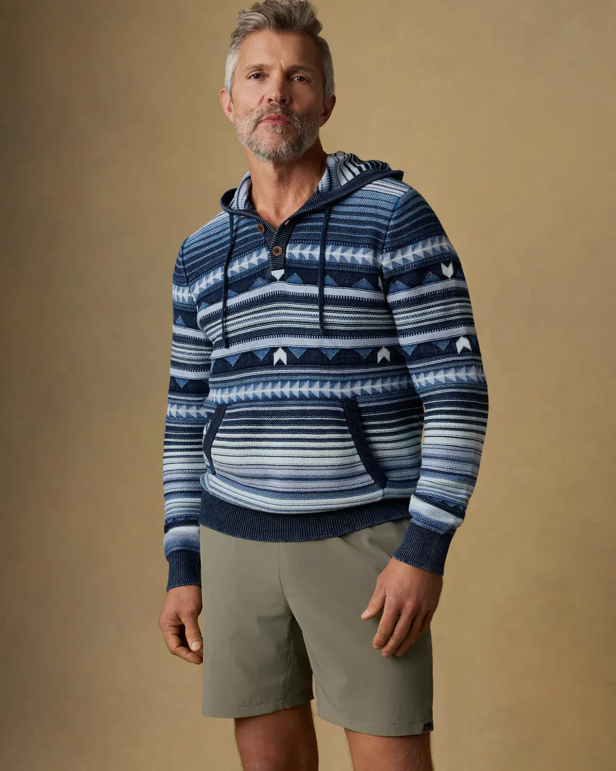 Faherty Crew Necks & Hoodies Indigo Hoodie in Indigo Rising Sky