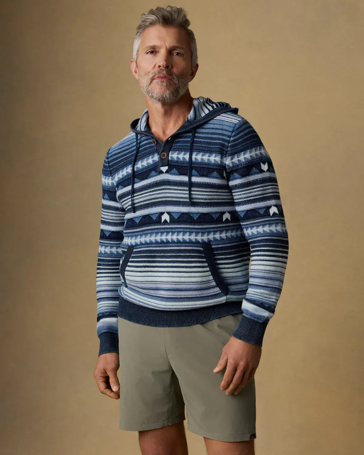 Faherty Crew Necks & Hoodies Indigo Hoodie in Indigo Rising Sky
