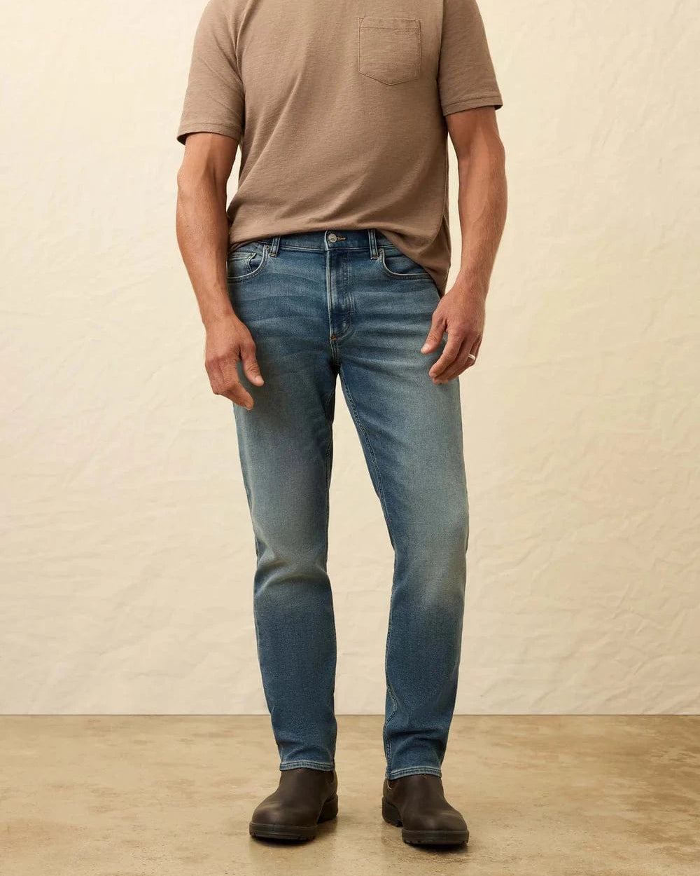 Faherty Denim IOC / 29WX30L / 30 Stretch Terry Indigo 5Pocket