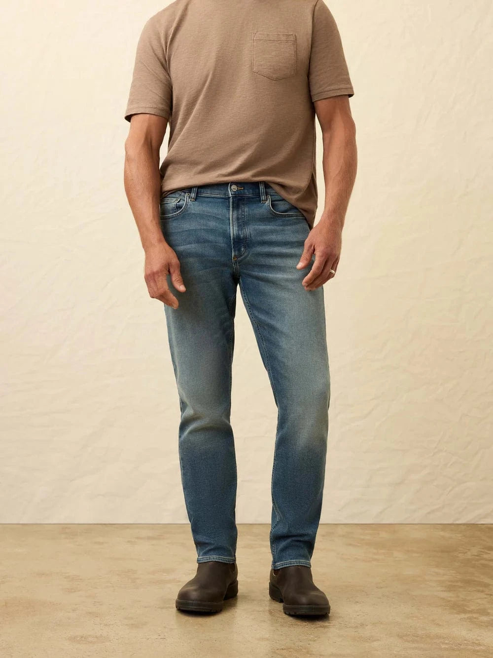 Faherty Denim IOC / 29WX30L / 30 Stretch Terry Indigo 5Pocket