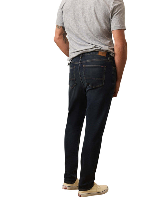 Faherty Denim Stretch Terry Indigo 5-Pocket Pant - Belmar Coast Wash