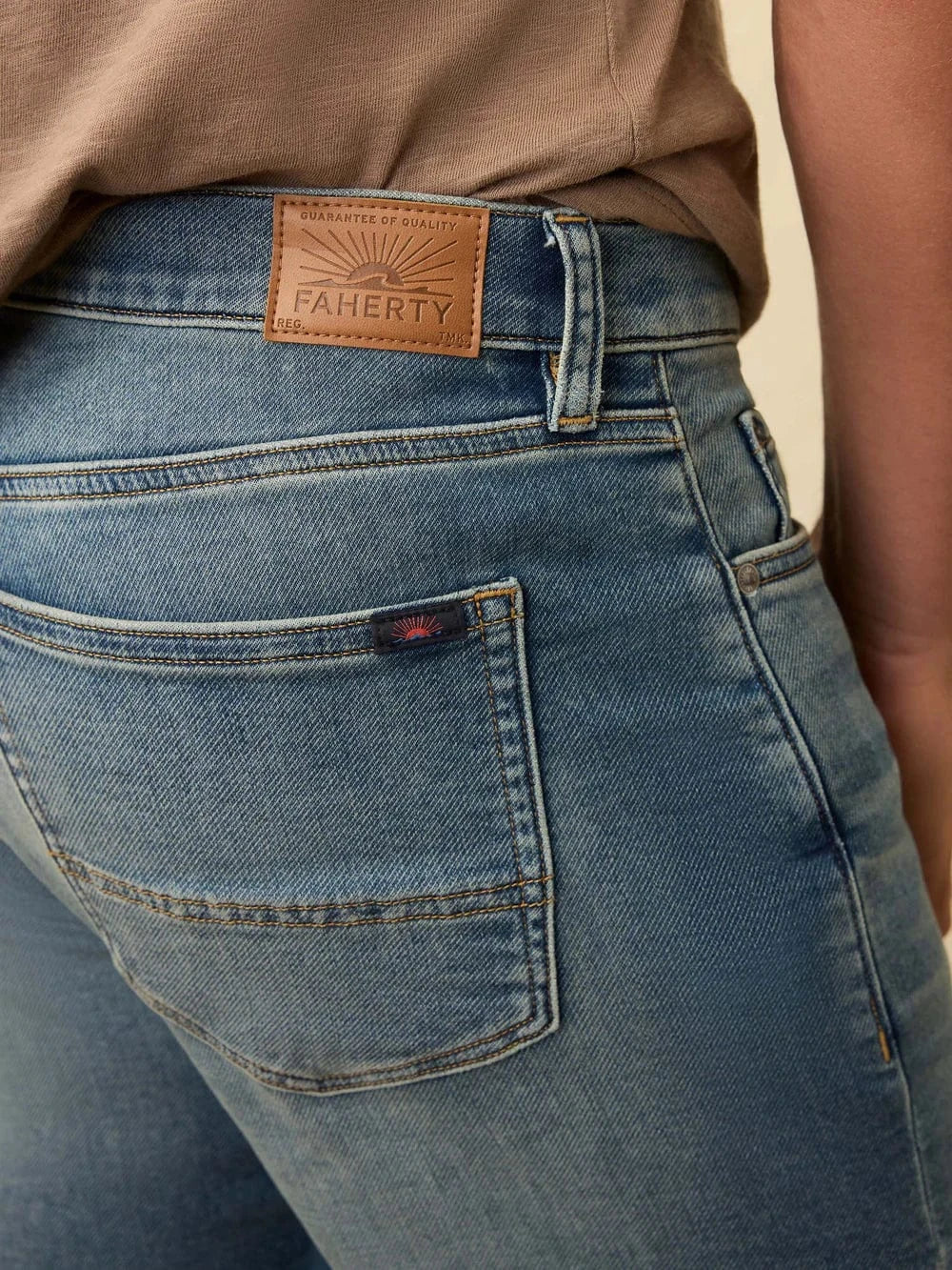 Faherty Denim Stretch Terry Indigo 5Pocket