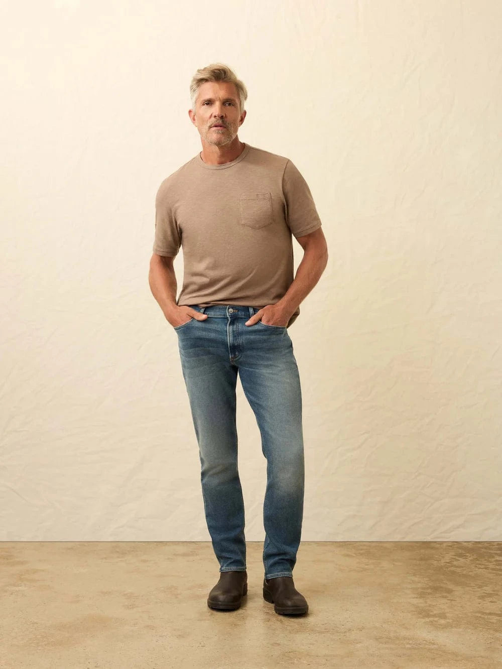 Faherty Denim Stretch Terry Indigo 5Pocket