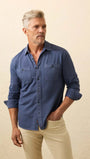 Faherty Flannels & Overshirts BLN / S Field Knit Shirt
