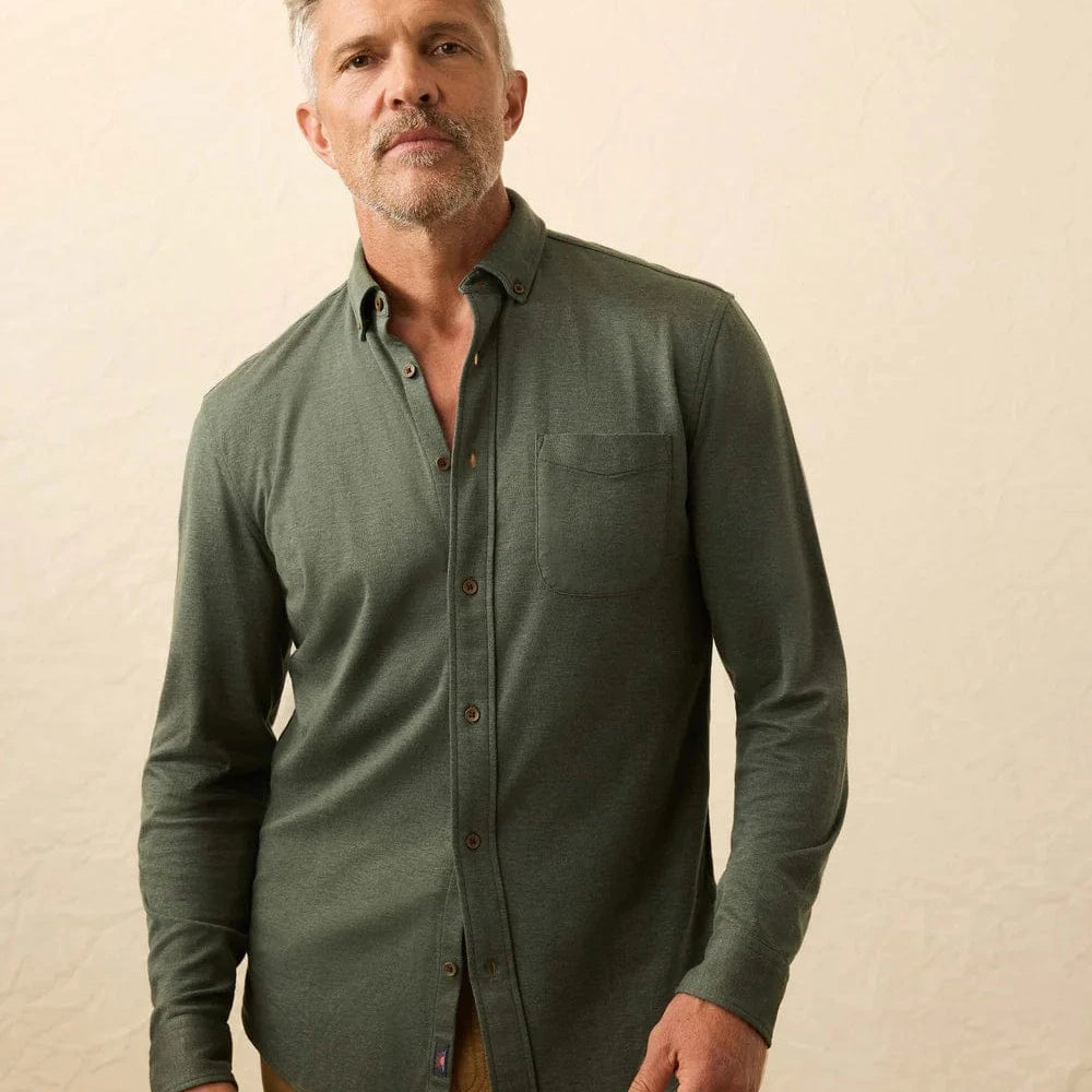 Faherty Flannels & Overshirts FHL / S Coastline Knit Shirt