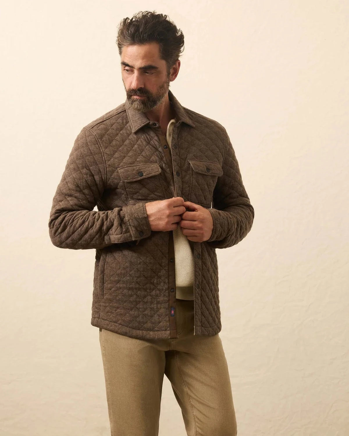 Faherty Jackets Epic Quilted Fleece