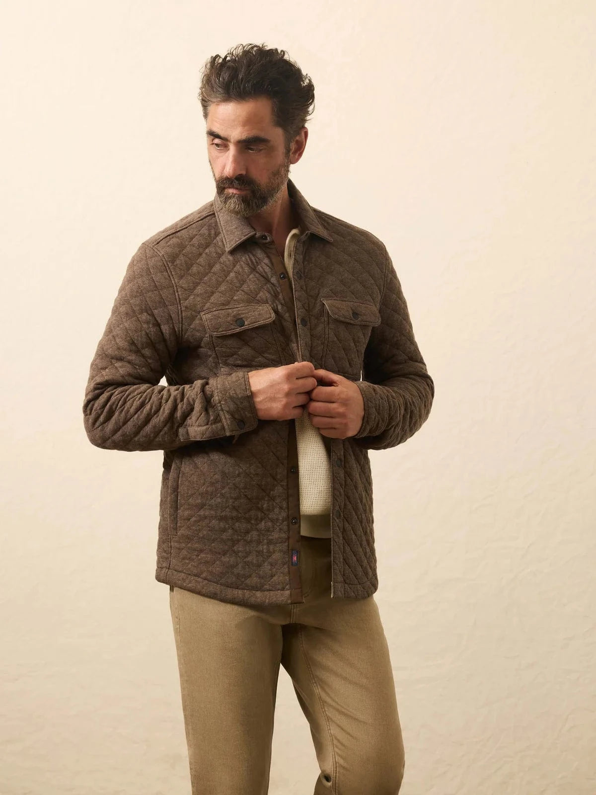 Faherty Jackets Epic Quilted Fleece