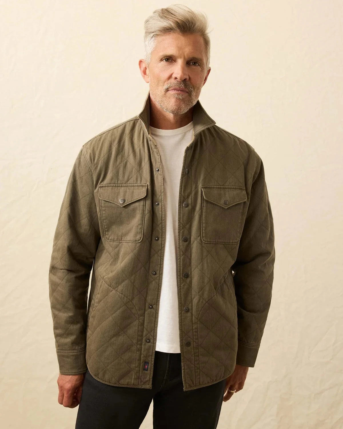 Faherty Jackets PRAIRIE OLIVE / S Doug Good Feather Reversible Bondi Jacket