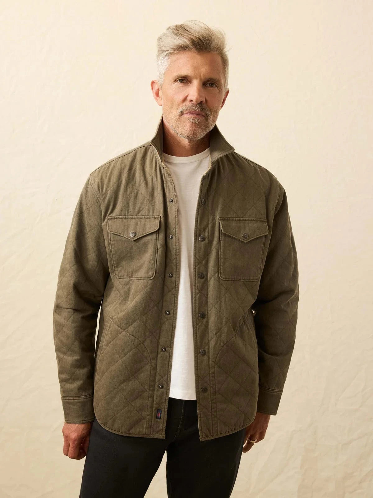 Faherty Jackets PRAIRIE OLIVE / S Doug Good Feather Reversible Bondi Jacket