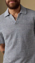 Faherty Polos Short-Sleeve Linen Sweater Polo in Shore Rock Stripe