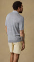 Faherty Polos Short-Sleeve Linen Sweater Polo in Shore Rock Stripe