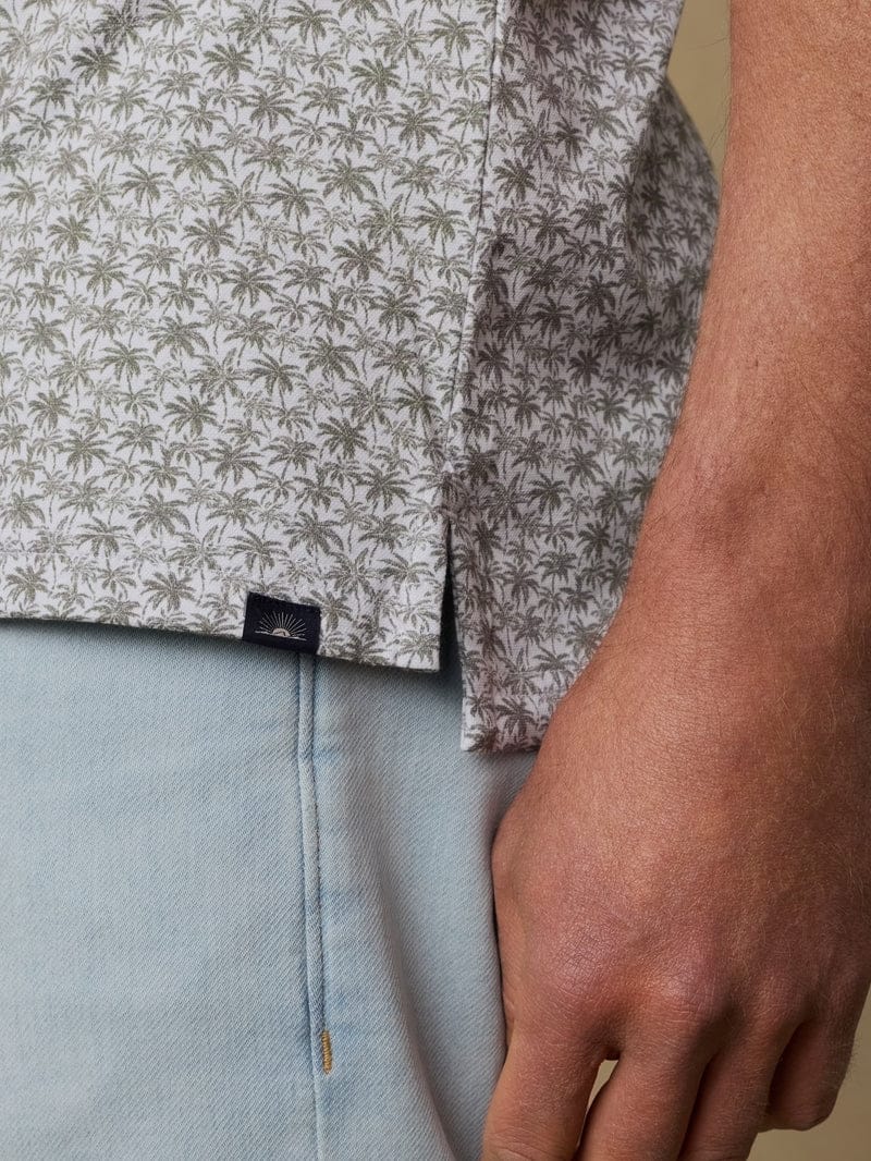 Faherty Polos Short-Sleeve Movement™ Pique Polo in Olive Palm Beach