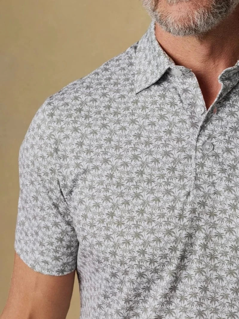 Faherty Polos Short-Sleeve Movement™ Pique Polo in Olive Palm Beach