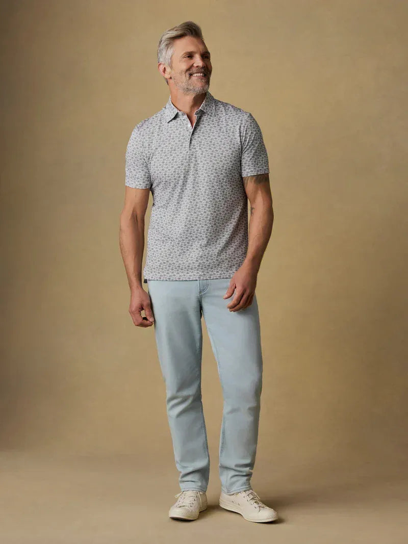 Faherty Polos Short-Sleeve Movement™ Pique Polo in Olive Palm Beach