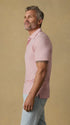Faherty Polos Short-Sleeve Movement™ Polo in Ivory Rose Feeder
