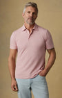 Faherty Polos Short-Sleeve Movement™ Polo in Ivory Rose Feeder