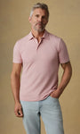 Faherty Polos Short-Sleeve Movement™ Polo in Ivory Rose Feeder