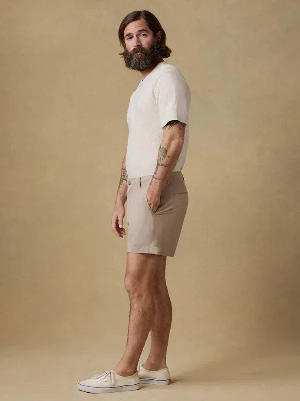 Faherty Shorts All Day Short 2.0 (5") in Khaki
