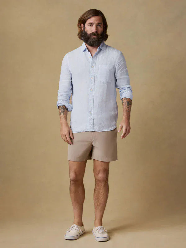 Faherty Shorts All Day Short 2.0 (5") in Khaki