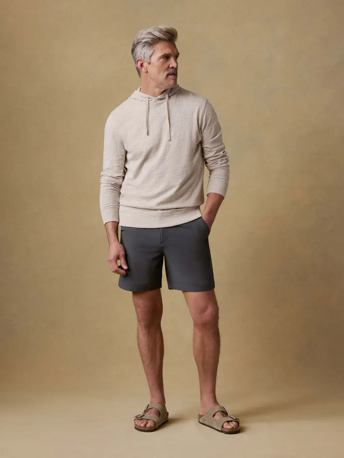 Faherty Shorts All Day Short 2.0 (7") in Mountain Coal