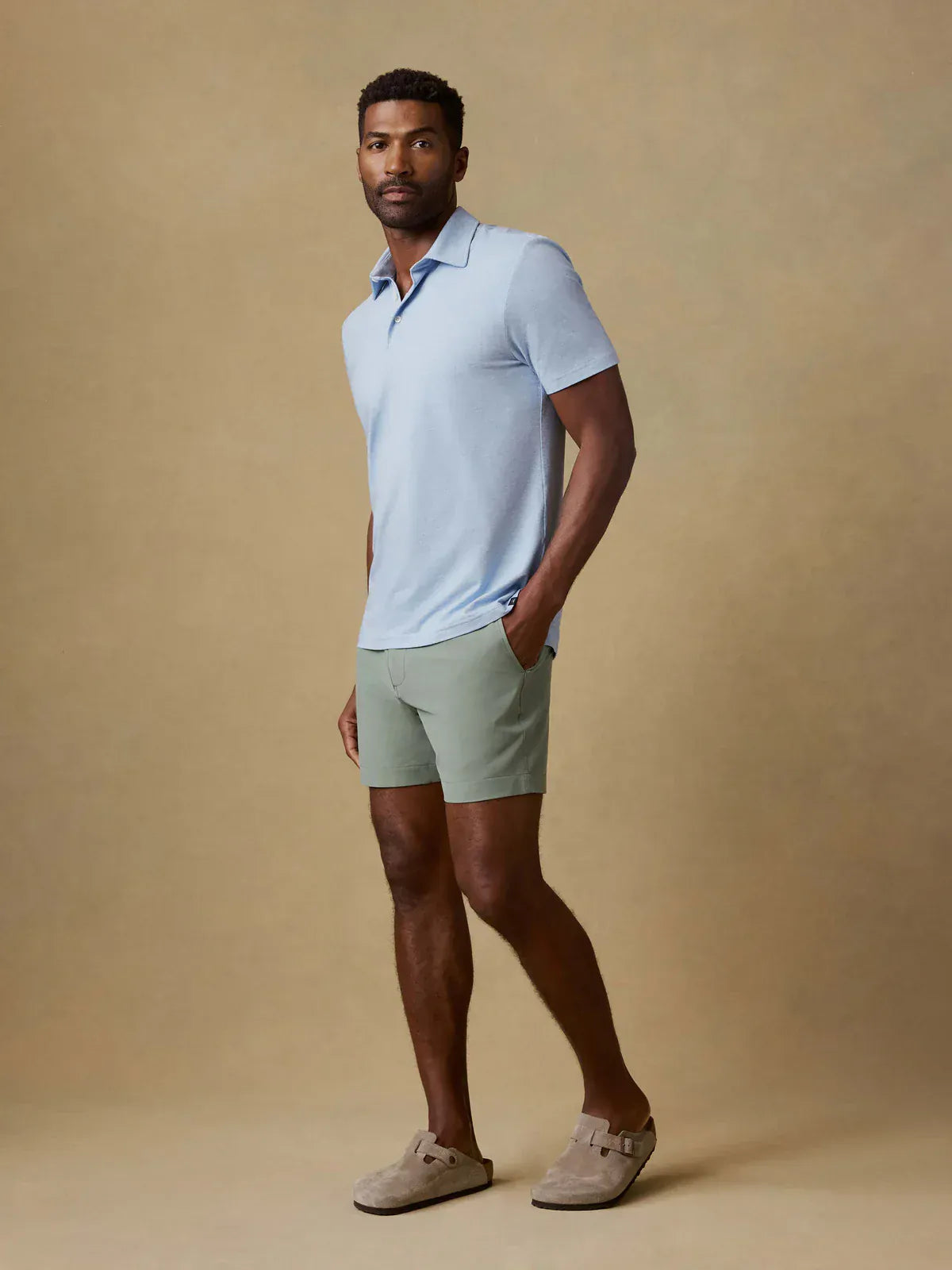 Faherty Shorts All Day Short 2.0 (7") in Trail Olive