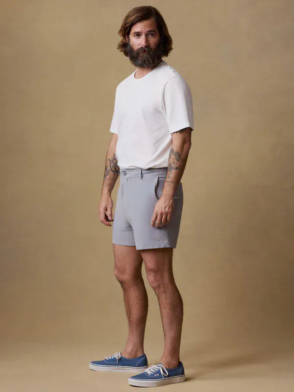 Faherty Shorts All Day™ Short (5") in Ice Grey