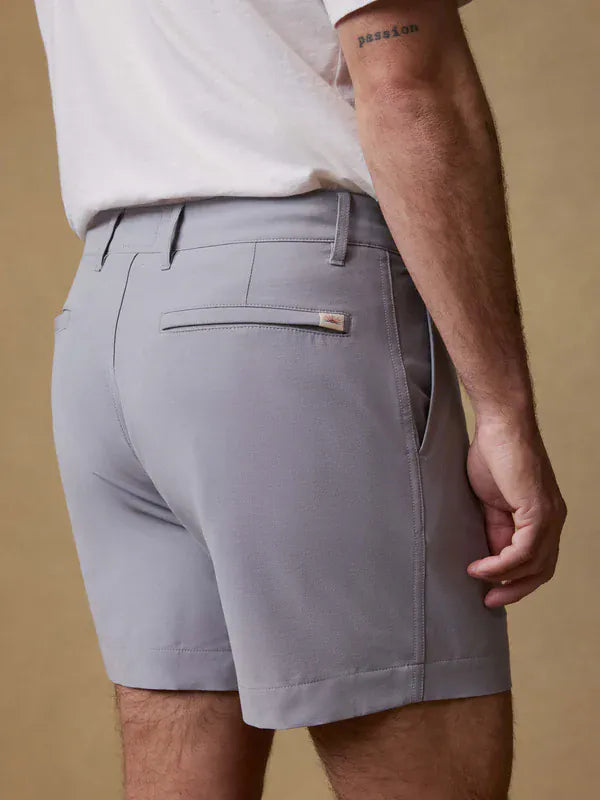 Faherty Shorts All Day™ Short (5") in Ice Grey