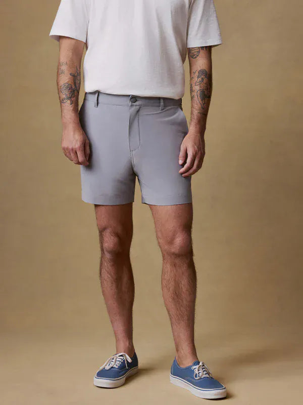 Faherty Shorts All Day™ Short (5") in Ice Grey