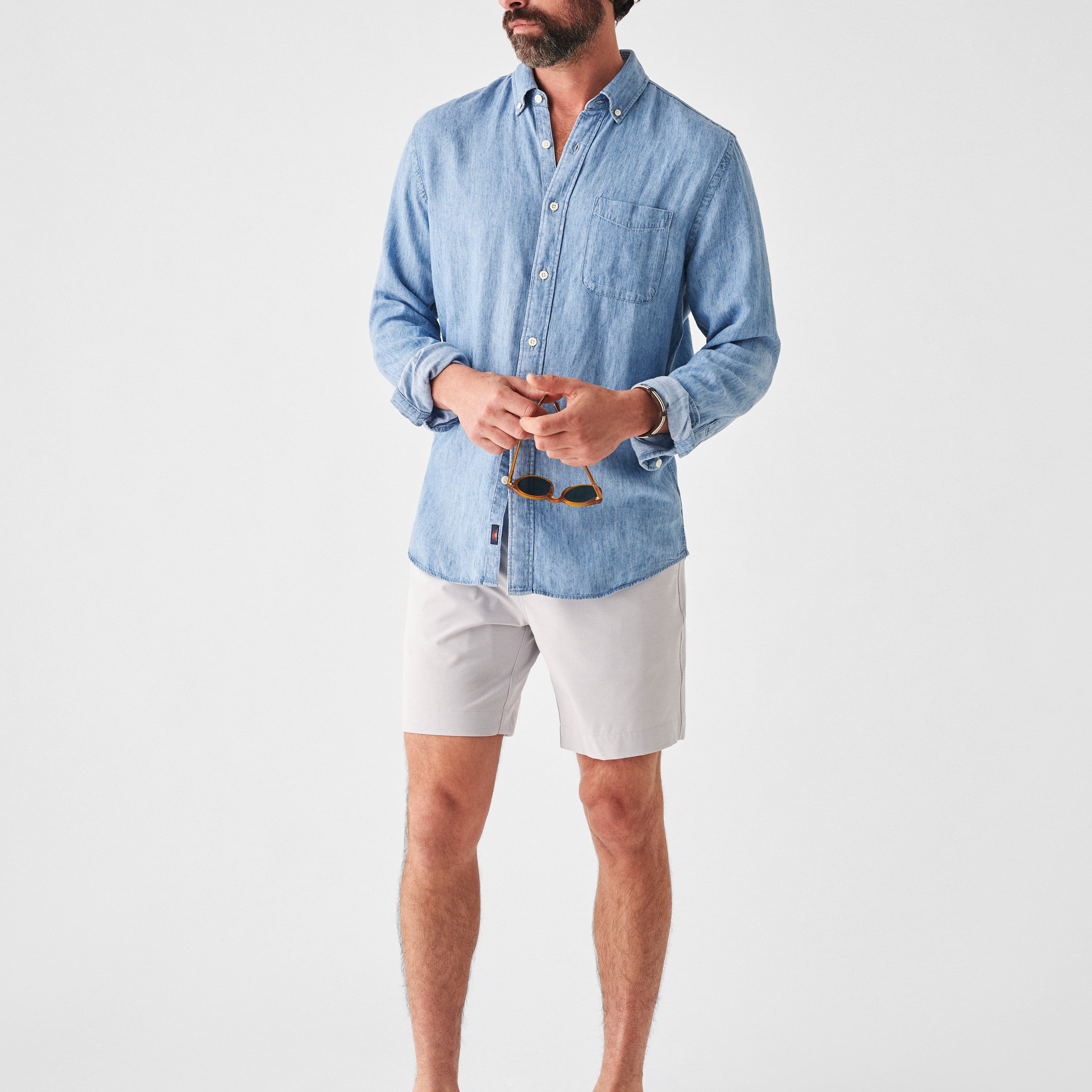 Faherty Shorts All Day™ Shorts 7" - Stone