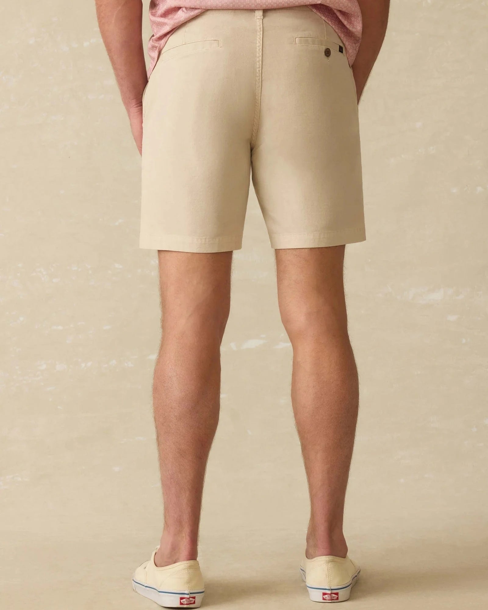 Faherty Shorts Essential Chino Short (8") - Stone
