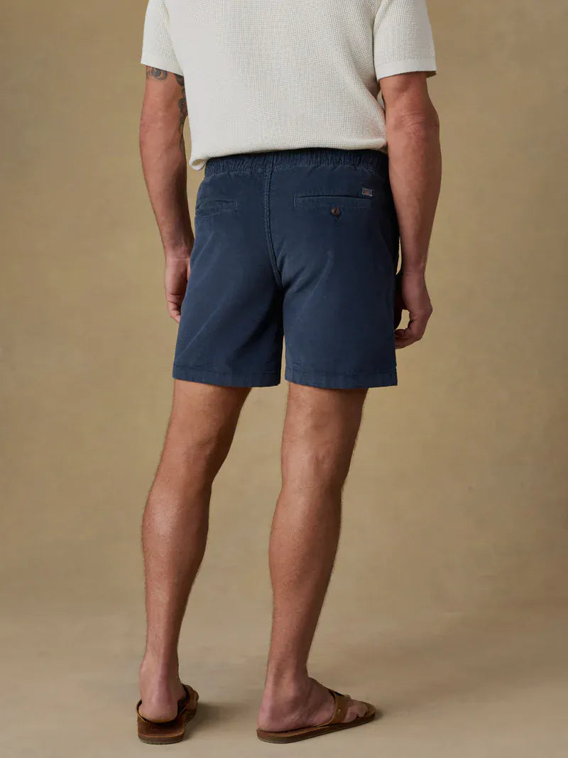 Faherty Shorts Essential Corduroy Short in Blue Nights