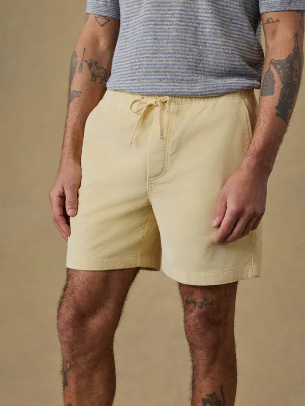 Faherty Shorts Essential Corduroy Short in Faded Sun